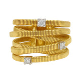 Tubogas Multiband Diamond Ring