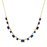 Emerald Cut Kyanite Necklace