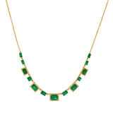 Emerald Cut Emerald Necklace