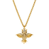 Wise Diamond Owl Pendant