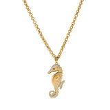 Diamond Seahorse Pendant