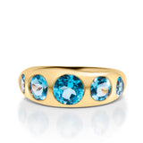 London Blue Topaz Gypsy ring