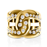 Diamond Interlocking Ring