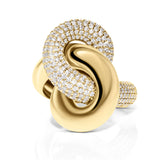 Diamond Infinity Knot Ring