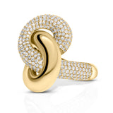 Diamond Infinity Knot Ring