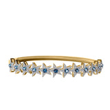 Blue Topaz Diamond Star Bracelet