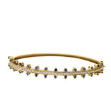 Diamond and Blue Sapphire Dot Bracelet