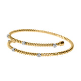 Double Coil Diamond Bracelet