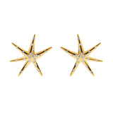 Diamond Starfish Earrings