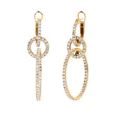 3 Hoop Diamond Earrings