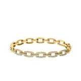 Diamond Paperclip Bracelet