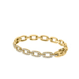 Diamond Paperclip Bracelet