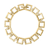 Square Diamond Link Bracelet