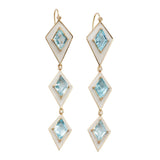 Blue Topaz Topaz Kite Earrings