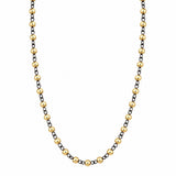 Yellow Gold and Black Rhodium Rosary Chain