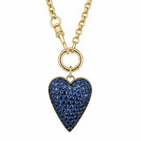 Blue Sapphire Heart Pendant