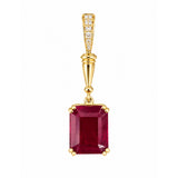 Ruby Diamond Pendant