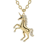 Diamond Unicorn Pendant