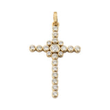 Bezel Diamond Cross Pendant