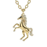 Diamond Horse Pendant