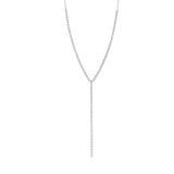White Gold Diamond Lariat Necklace