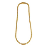 Bezel Full Emerald Cut Diamond Tennis Necklace