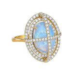 Opal and Diamond Ring