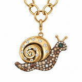 Diamond Snail Pendant