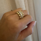 Ball Diamond Band Ring