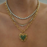 Diamond Ball Chain Necklace