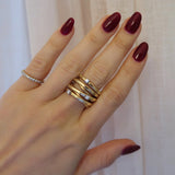 Tubogas Multiband Diamond Ring