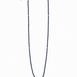 Blue Sapphire and Diamond Tennis Necklace