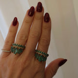 Emerald Marquis Diamond Ring