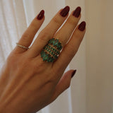 Emerald Marquis Diamond Ring