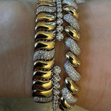 Diamond Flat Chain Bracelet