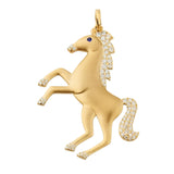Diamond Horse Pendant