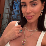 Diamond Ball Chain Earrings