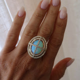 Opal and Diamond Ring