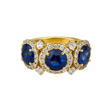 Kyanite Diamond Ring