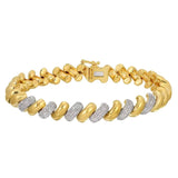 Diamond Coil Bracelet