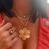 Long Oval Chain Necklace