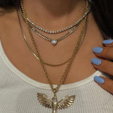 Diamond Eagle Pendant