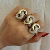 Diamond Infinity Knot Ring