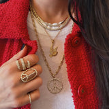 Large Peace Sign Bezel Set Diamond Pendant