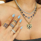 Emerald Cut Kyanite Necklace