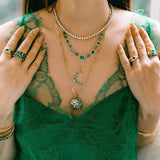 Emerald Cut Emerald Necklace