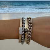 Fluted Diamond Bracelet