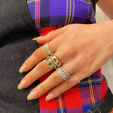 Pink Sapphire Heart Gypsy Ring