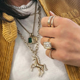 Diamond Unicorn Pendant