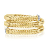 Diamond Coiled Tubogas Wrap Bracelet